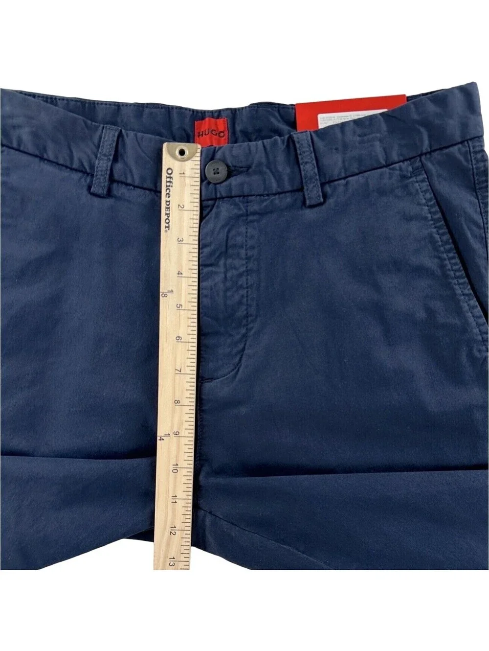 NEW Hugo Boss Jimi Navy Blue Stretch Chino Pants Regular Fit 32 x 32